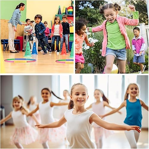 Hula Hoop 8 sezioni,Hula Hoop per Bambini,Cerchio di Fitness Rimovibile,Diametro 72cm - Ysert