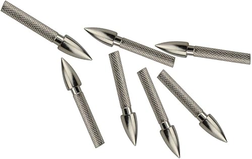 AMEYXGS 24pcs Punte di Freccia 60/80/100Grain Broadheads Freccia del Punto Target per Le Riprese - Ysert