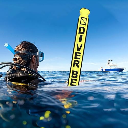 Essentall - Boa di sicurezza per immersioni subacquee ad alta visibilità, boa di segnalazione per sub gonfiabile, boa di sicurezza per immersioni ad alta visibilità - Ysert