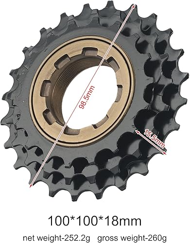 Ruota libera per bici, 3 velocità 118-21-24T cassetta pignone in acciaio per bicicletta ruota libera pignone accessori per biciclette - Ysert
