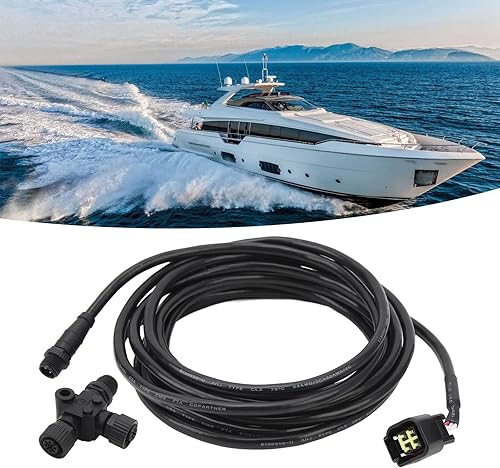 Aqxreight Cavi NMEA 2000, Cavi NMEA 2000 da 4,5 M Prestazioni Stabili IP67 Resistente All'acqua Resistente All'usura Sostituzione Ad Alta tenacità per Interfaccia Motore - Ysert