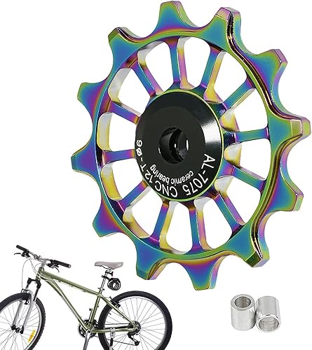 Pulegge deragliatore - Deragliatore Posteriore per Bicicletta Coroful - Puleggia a rulli Guida Bici in Lega di Alluminio 12T Jockeys, Cuscinetti in Ceramica, per deragliatore - Ysert