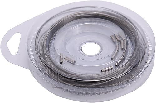 Attrezzi da pesca in mare Filo di acciaio per pesca in mare 5 tipi 10 m 7 fili intrecciato leader per pesca in mare filo di acciaio rivestito in plastica (22,7 kg) - Ysert