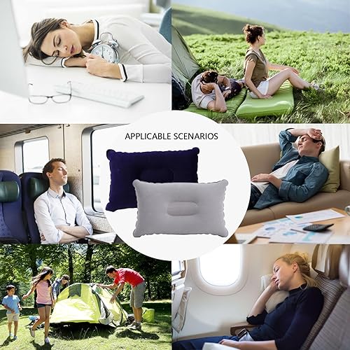 4 Pezzi Cuscini Gonfiabili, Cuscino da Viaggio, Cuscino Gonfiabile Campeggio, Cuscino Gonfiabile da Spiaggia, Cuscini Gonfiabili Portatile per Campeggio e Viaggio, Escursionismo (4 Pezzi) - Ysert