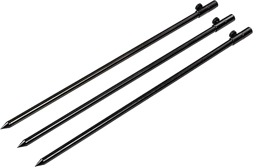 Fishing - Set di bastoncini da pesca, telescopico, 50-90 cm, in alluminio, per canne da buzzerbar e molto altro - Ysert