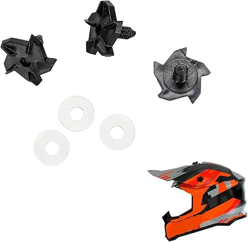 Secure & Helmet Set Viti Multifunzionale Casco Elementi di Fissaggio Casco Set Viti Pezzo di Ricambio pc+Metallo - Ysert