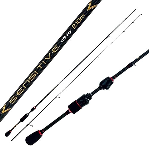 Canna da Pesca Spinning Sensitive Light in Carbonio 0.5-7gr 198 cm - Ysert