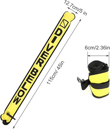 Essentall - Boa di sicurezza per immersioni subacquee ad alta visibilità, boa di segnalazione per sub gonfiabile, boa di sicurezza per immersioni ad alta visibilità - Ysert