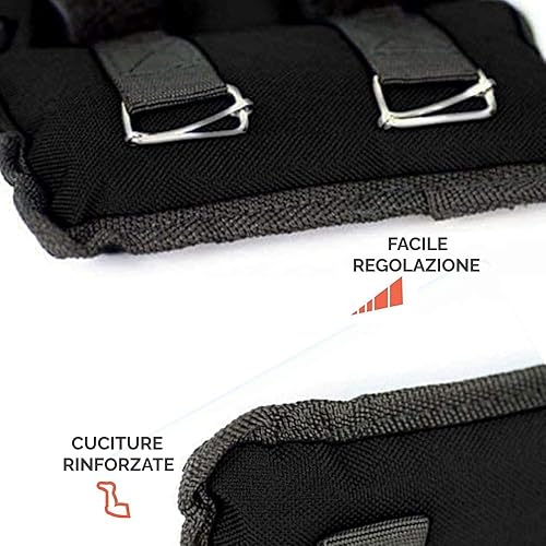 Pesi per Riabilitazione di Polsi, Mani, Caviglie, Polpacci 2 x 2.5 kg CAVIGLIERE/POLSIERE Regolabili - Ysert