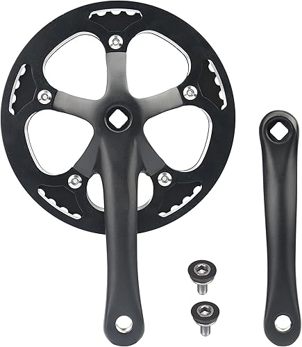 Singel Speed - Guarnitura 38T/46T/48T Bicycle Crankset da 170 mm, in alluminio, per bicicletta da donna - Ysert