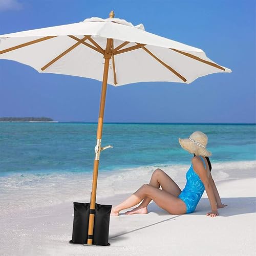 4 Pezzi Pesi per Gazebo, Nero Zavorre per Gazebo Sacchi di Sabbia, Pesi per Gazebo da Esterno Adatto per Tende Padiglioni Ombrelloni Scalette per Piscine - Ysert