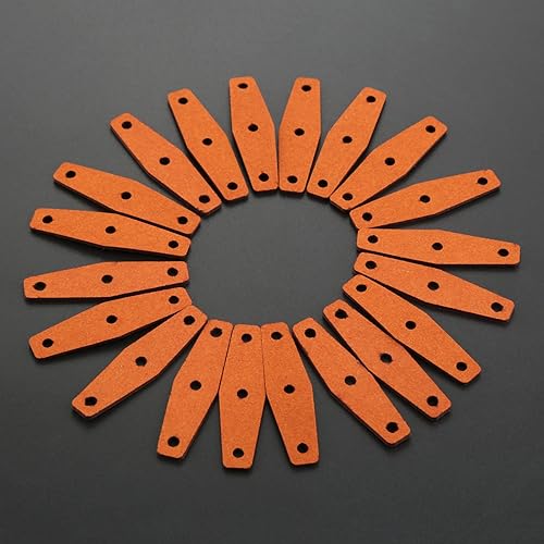 Mgoodoo 5/10/20 pz Marrone Scuro Cuoio Slingshot Sacchetti con Foro Centrale per Caccia All'aperto Catapulte 50x14x8mm - Ysert