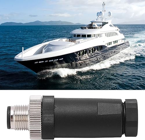 Connettore Maschio Installabile Sul Campo M12 5 Core IP67 Accessori per Barche Impermeabili per Reti Lowrance per NMEA 2000 - Ysert