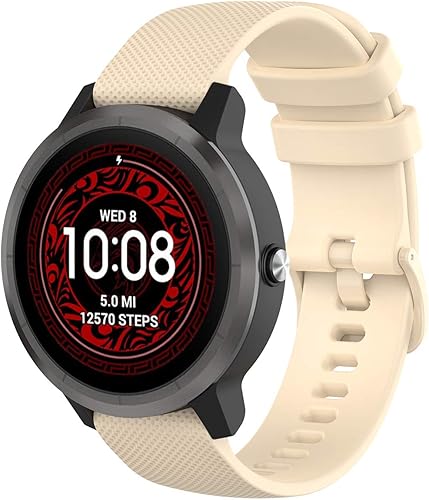 20mm Quick Release Cinturino Compatibile per Garmin Vivoactive 5/3/3 Music, Venu/Venu 2 Plus, Venu Sq/Sq Music/Sq 2/Sq 2 Music, Donna Uomo Regolabile Braccialetto per Vivomove 3/Sport/Style - Ysert