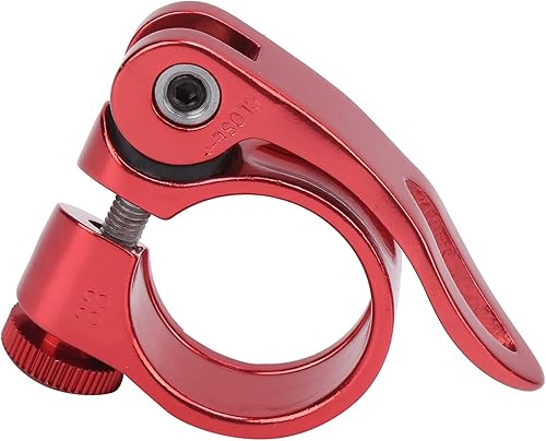 Clamp di Tubo per Bici in Alluminio Leggero - Collar per Pagamento del Sedile da 28,6 Mm a Rilascio Rapido Biciclette a Marcia Fissa (BLACK) - Ysert