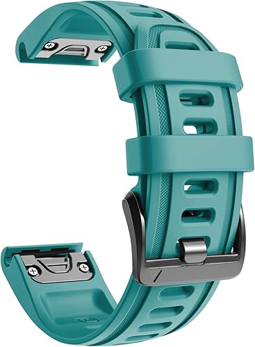 NotoCity Cinturino per Garmin Fenix 6s/Fenix 6s PRO/Fenix 5s/Fenix 5s Plus, 20mm Cinturino di Ricambio in Silicone, Braccialetto Quick-Fit(Nero) - Ysert