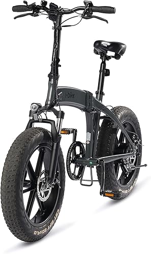 Orso Ita99, Bicicletta Elettrica Ripiegabile Unisex Adulto, Nero, 175.5 x 130.5 x 30.5 Cm - Ysert
