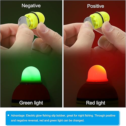 PATIKIL 0.18oz Illuminato Bobber per Pesca Sportiva 2pz Eva Trasparente Galleggiante per Pesca Notturna Giallo - Ysert