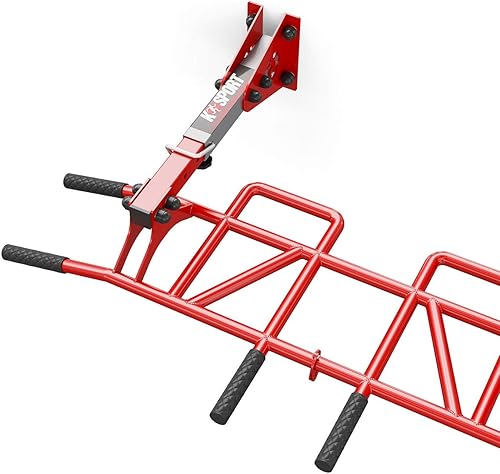 K-Sport: Barra per le trazioni 'Monkeybar' per montaggio a parete o soffitto I Struttura trazioni e dip I Torre trazioni per muscolare I Attrezzatura professionale per il fitness a casa, E-book incl. - Ysert