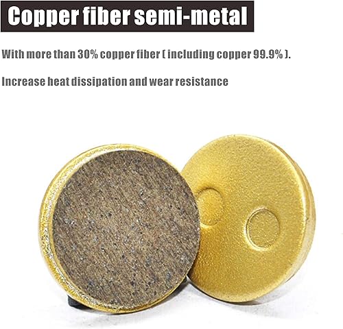 Yungeln Set di 4 Pastiglie Freno per Xiaomi 1S M365 Pro Scooter - Pezzi di Ricambio Compatibili - Ysert