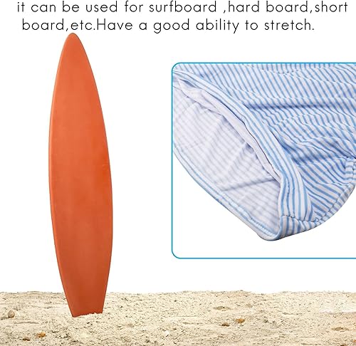 Surfboard Cover 6Ft Protettiva per Borsa da Surf con Strisce Blu e Bianche - Ysert