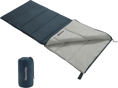 Naturehike Sacco a pelo rettangolare lavabile in lavatrice Sacco a pelo da campeggio portatile leggero per adulti 190×75cm Da -4℃ a 13℃ Comodo e traspirante Può essere giuntato Unisex - Ysert