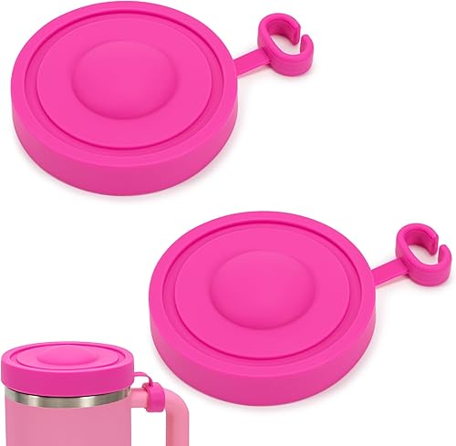 Stanley Cup - 2 coperchi di ricambio per Stanley Cup a prova di perdite, riutilizzabili (rosa) - Ysert