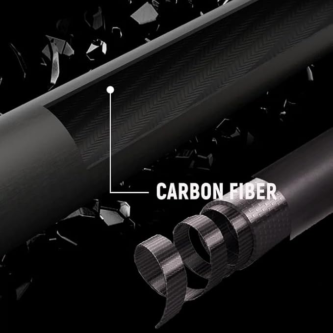 Stecca da Biliardo Professionale T700 in Fibra di Carbonio, Testa da 12,5 mm, 57,9” Per Giochi Con Otto e Nove Palle Nere - Ysert