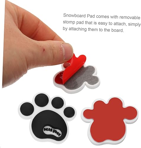Adesivi da Sci Tavola da Neve Adesivi per Skateboard Adesivi Snowboard Snowskate Decalcomania da Sci Adesivo Antiscivolo per Pattinaggio Gel di Silice Black - Ysert