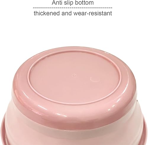 Bacinella pieghevole, lavabo pieghevole, lavabo rotondo pieghevole, cesto multiuso portatile, in silicone, per cucina, viaggi, campeggio, escursionismo (rosa, M) - Ysert