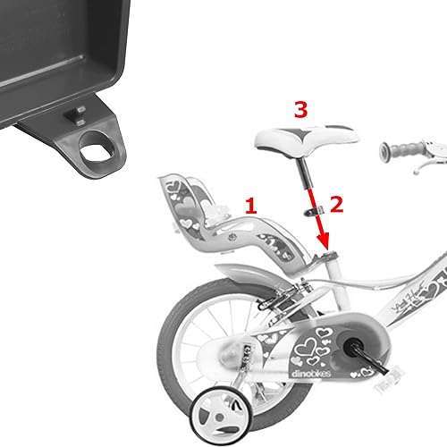 Portabambola Bici Bambini omologato CE Inserire sul Telaio sotto Sella, Blu - Ysert