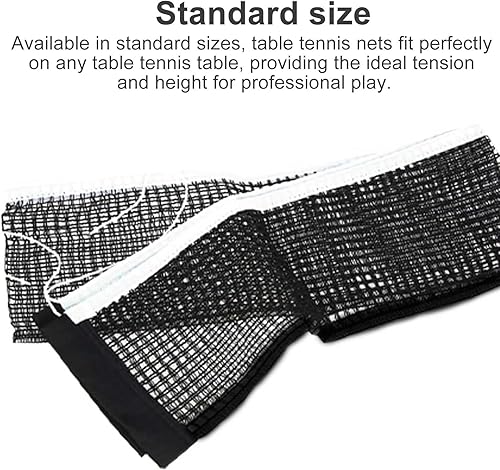 Rete Ping Pong 180 × 15 cm, 2 Pezzi Rete Pieghevole Ping Pong, Telo Copri Tavolo Ping Pong Esterno, Tecnologia del Cavo di Rete Spesso, per Tavoli da Ping Pong di Dimensioni Standard - Ysert