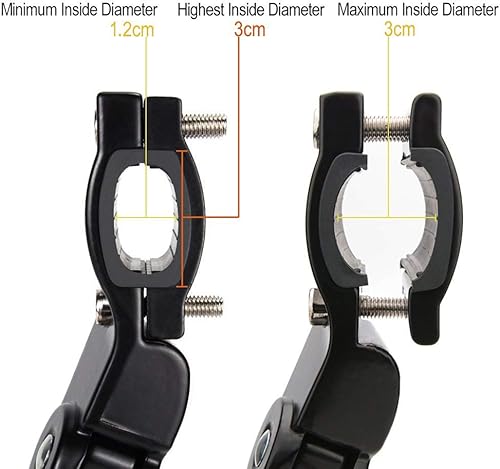 Cavalletto per Bici, Regolabile Alta qualità Alluminio Lega Cavalletto Laterale per 24”-28” Mountain Bike, Bici da Strada, Biciclette, MTB Bici - Ysert