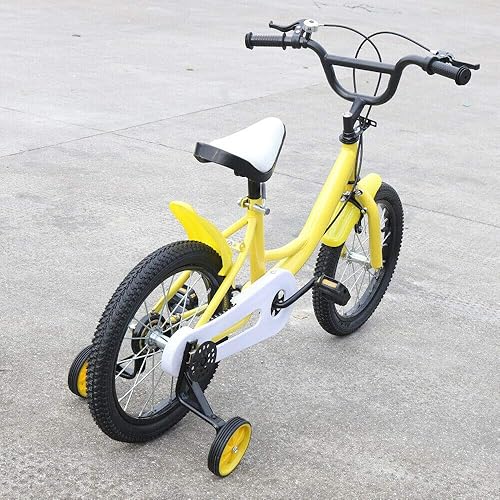 TFCFL WUPYI2018 Freestyle 16 pollici bici per bambini per ragazzi ragazze bambini bicicletta bambino bici unisex bambini ruota bici (giallo) - Ysert