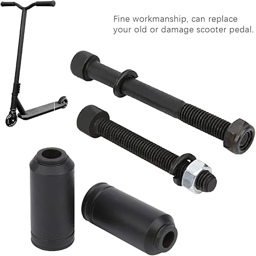 Pedale per Scooter Acrobatico,Monopattino Pioli Antiscivolo Professionali in Acciaio,con Vite/Dado/Guarnizione,Durevoli Pedali da Skateboard Accessorio per Pedali Scooter Acrobatici - Ysert