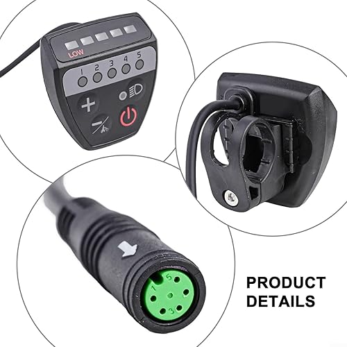 Zoegneer Display per bicicletta elettrica con protocollo UART ad alta compatibilità, piccolo controllo della maniglia, per BBS01 02 M400 M620 Midmotor - Ysert