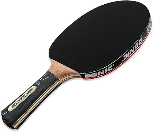 Donic-Schildkröt Waldner 3000 Table Tennis Bat, ABP Handle, 2.1 mm Sponge, Carbon Wood, League ITTF Cover, 751803 - Ysert