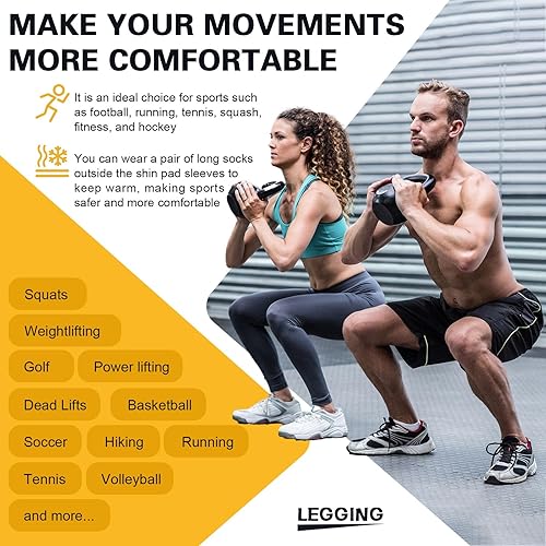 Mini parastinchi da calcio per bambini e adulti, con tasca, per proteggere le gambe della squadra, per lesioni alle articolazioni delle caviglie, ragazzi, ragazze, uomini, anziani, principianti - Ysert