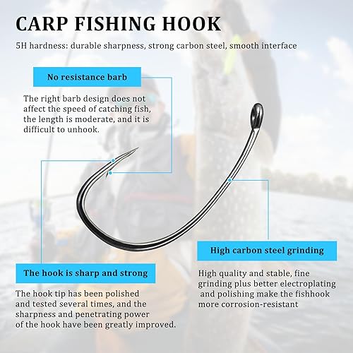 154 Pezzi Viti Esche da Pesca Set, 50 Pezzi Vitis per Esches da Pescà, 100 Pezzi Ganci Ferma Perline in Gomma,4 Pezzi Vities Eschè da Pescas Gancio,Carpfishing Accessori - Ysert