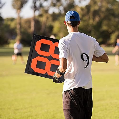 Targa Sostitutiva Accessorio Arbitro Strumento Arbitrale Tabellone della Partita di Calcio Attrezzature per Partite di Calcio Tavolo Arbitrale Attrezzatura per Partite di Calcio Pp - Ysert