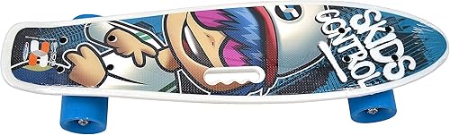 Skateboard 22 x 6 con manico Skids Control, JS100310, WHITE, 22 POLLICI - Ysert