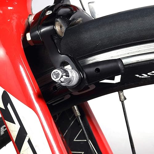 Pattini Freno V-Brake Pastiglie Freni Bici 70mm MTB con Dadi Esagonali Chiave Distanziali per Biciclette da Strada e Mountain Nero 4 Paio - Ysert