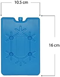 Accumulatore di Freddo, 6 Pezzi di mattonelle da 200ml ciascuna di Ghiaccio per contenitori e Borse Termiche di Colore Blu, tavolette Ghiaccio, icepack refrigerante per Mare, Picnic, Vacanze - Ysert