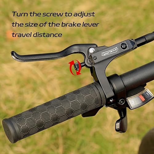 SD-230X Set di Freni a Disco Idraulici MTB, 4 Pistoni/2 Pistoni, Leve Freno a Due Dita Anteriori e Posteriori in Alluminio, Kit Freno per Biciclette. - Ysert