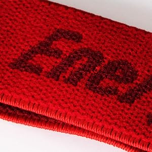 Fascia elastica e traspirante rossa si adatta alla maggior parte delle persone, la fascia è lavabile