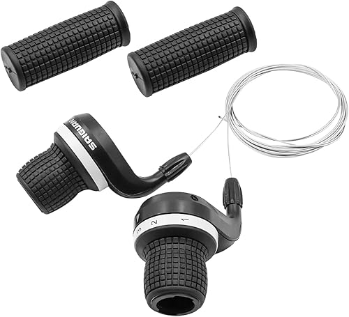 Leva del Cambio per Bicicletta a 21 velocità, Leva del Cambio per Mountain Bike, Impugnatura per Cambio 3x7 velocità (1 Paio) - Ysert