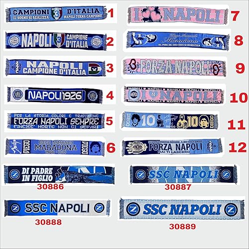 Sciarpa Stadio Napoli Calcio Gadget Tifosi Napoletani Scegli il Modello Gadget Tifosi Napoletani PS 30852 - Ysert