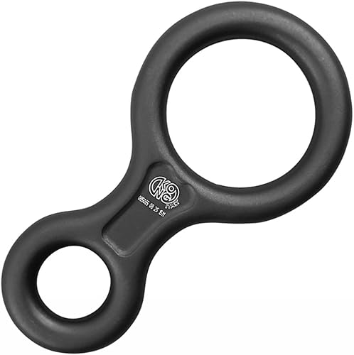 Kong. 8 Classic – Discensore in Alluminio. Controllo Fluido della Discesa. per Corde 9-12mm. Leggero e Resistente. Made in Italy. Certificato EN 15151-2 UIAA. Peso 110g. - Ysert