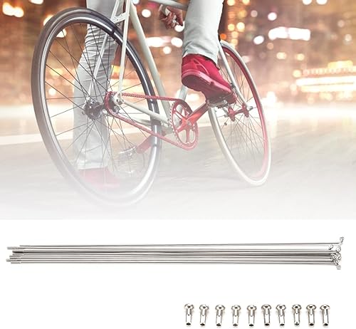 220mm/245mm/270mm Raggi della Bici in Acciaio Inox 14G J Bend Raggi della Bicicletta con Capezzoli per Bici da Strada Mountain Downhill Bike - Ysert