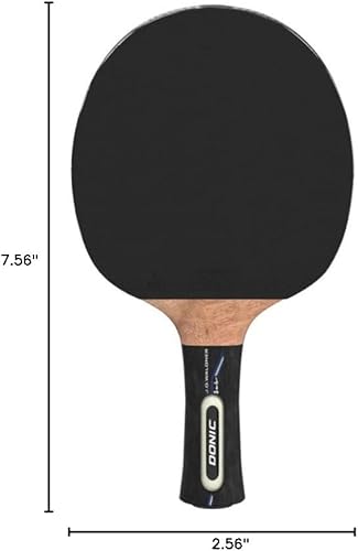 Donic-Schildkröt Waldner 3000 Table Tennis Bat, ABP Handle, 2.1 mm Sponge, Carbon Wood, League ITTF Cover, 751803 - Ysert
